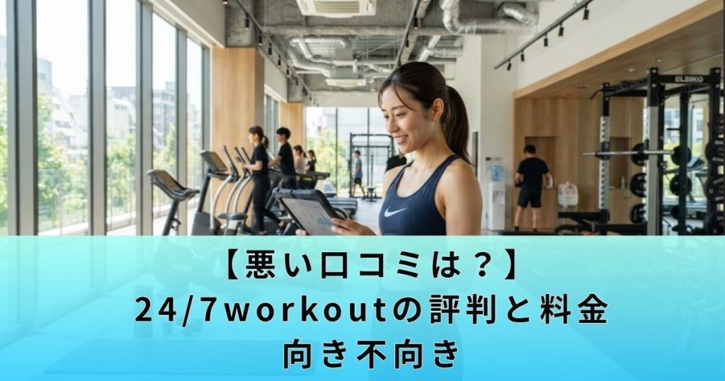 【悪い口コミは？】24/7workoutの評判と料金・向き不向き